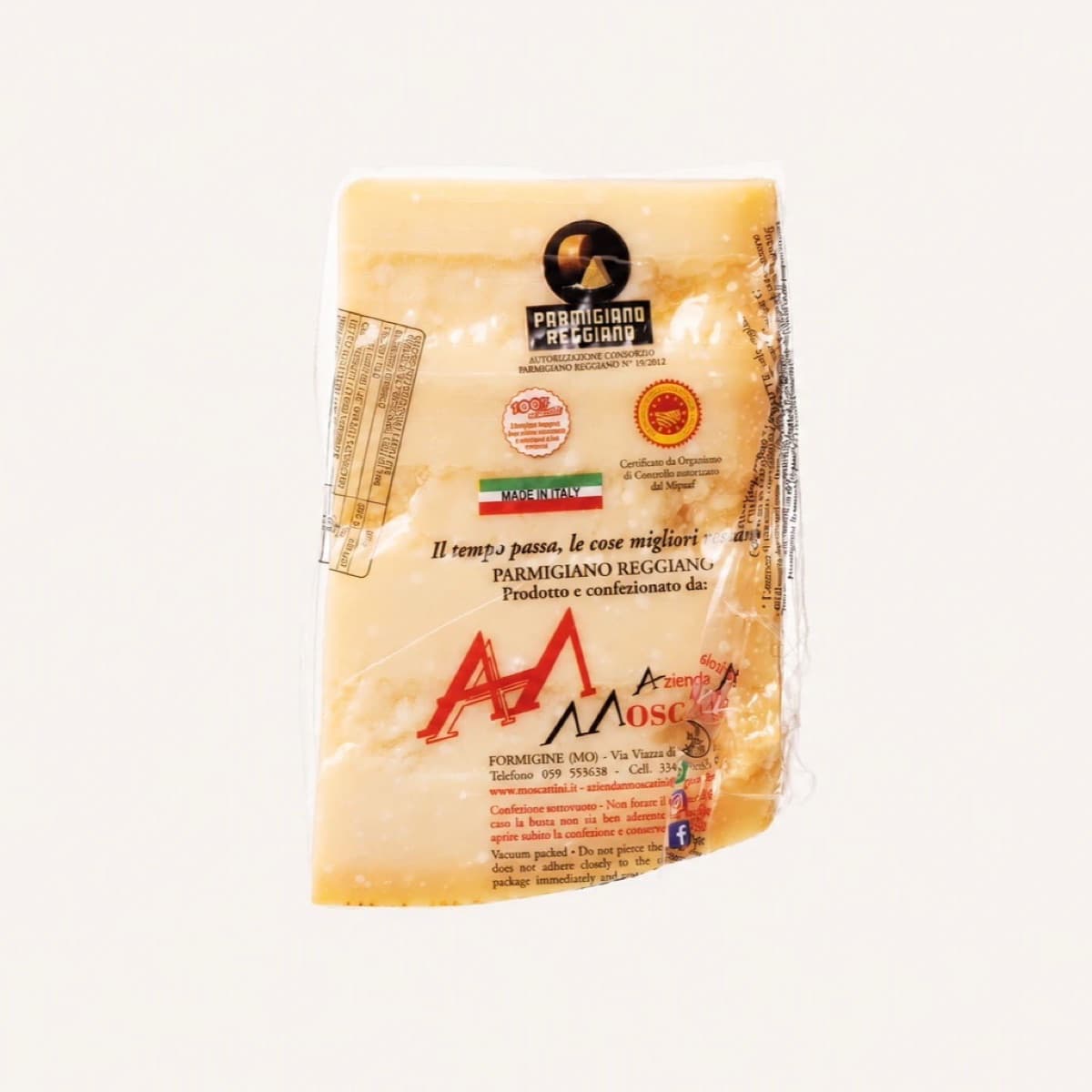 Parmigiano Reggiano 500 g, vakuumförpackad bit lagrad 24 månader